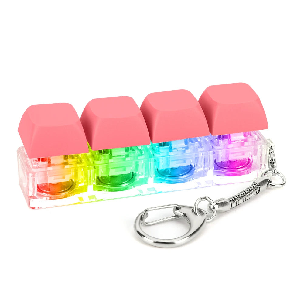LED Keyboard Fidget Keychain