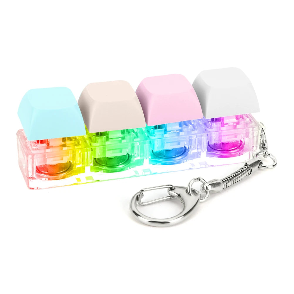 LED Keyboard Fidget Keychain