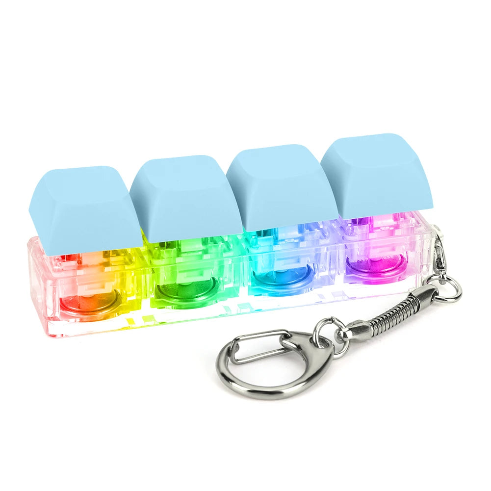 LED Keyboard Fidget Keychain