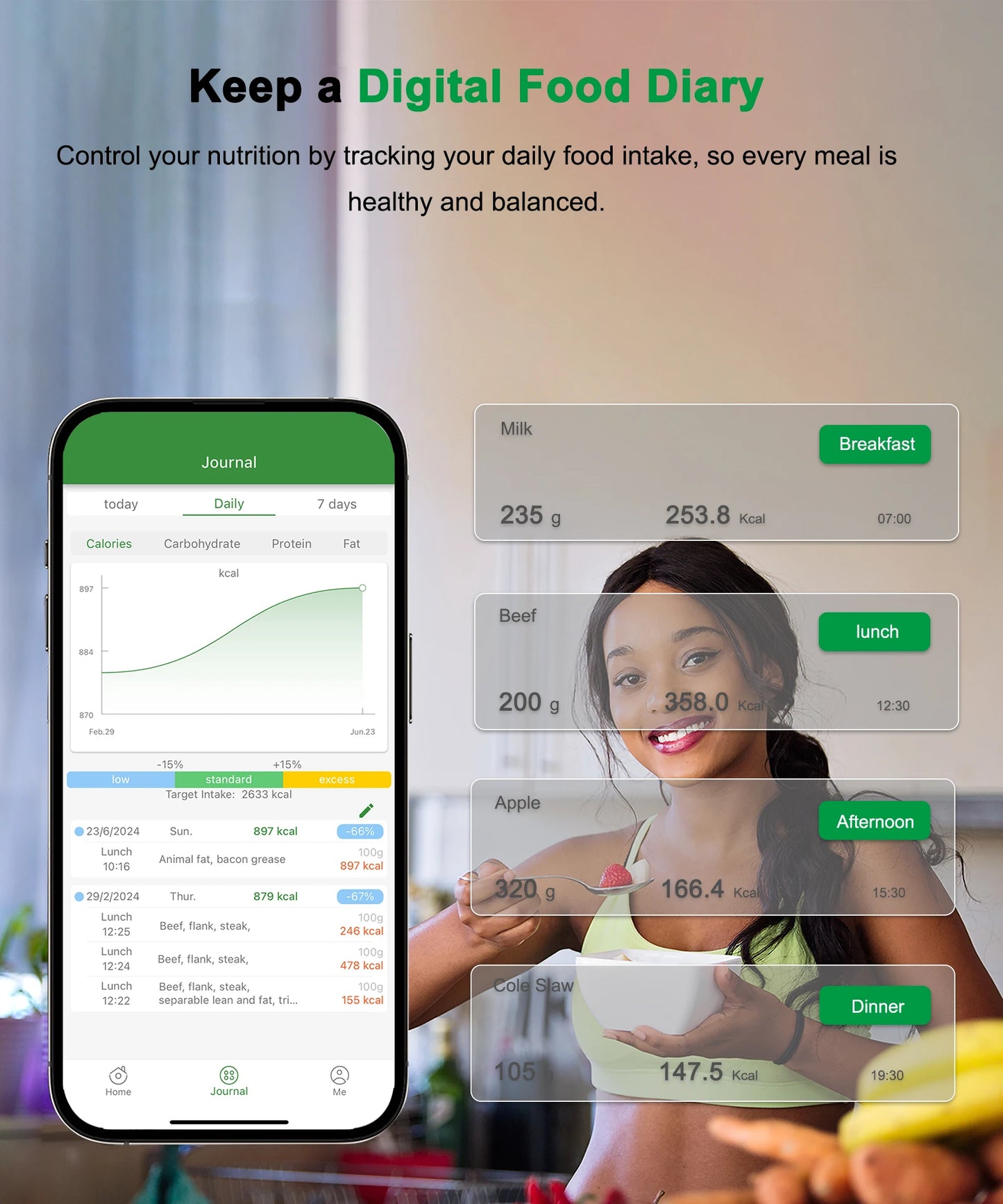 Smart Food Scales with Nutritional Calculator