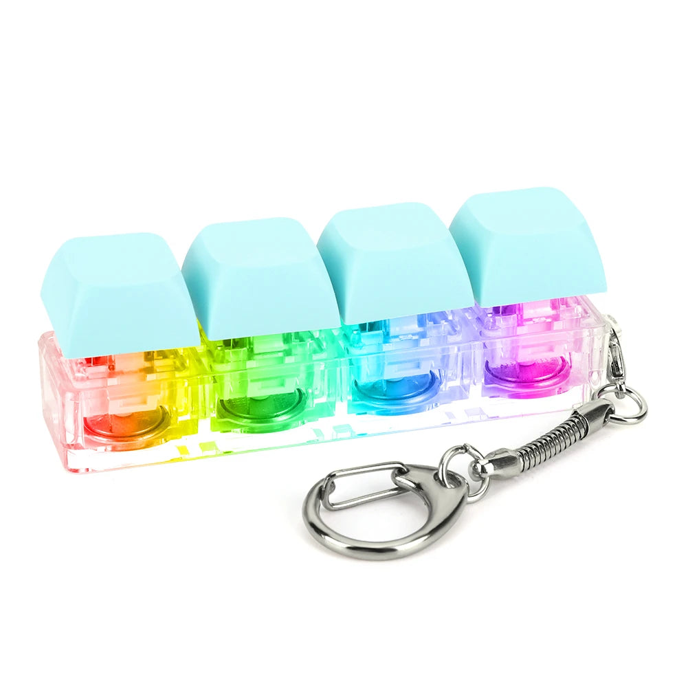 LED Keyboard Fidget Keychain