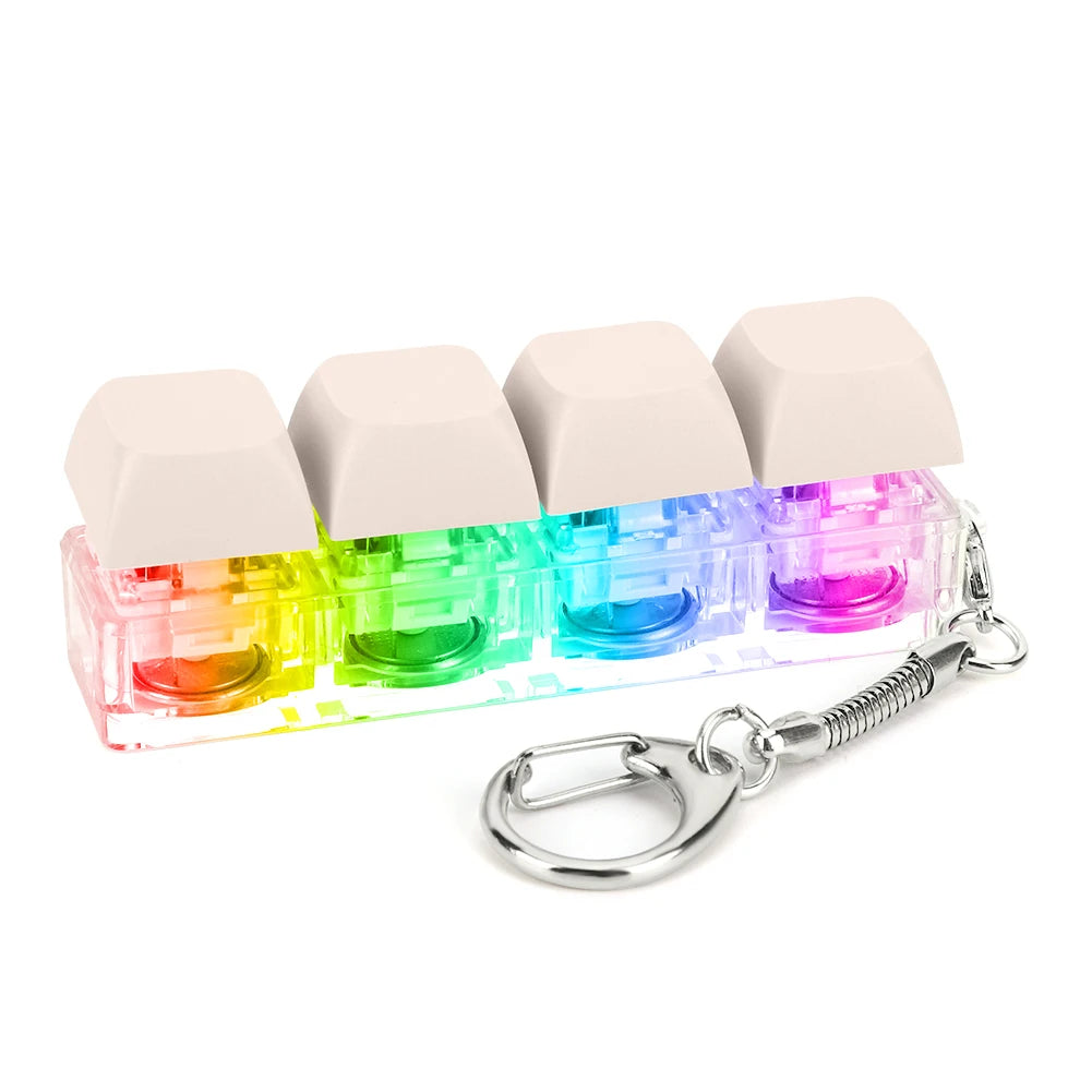 LED Keyboard Fidget Keychain
