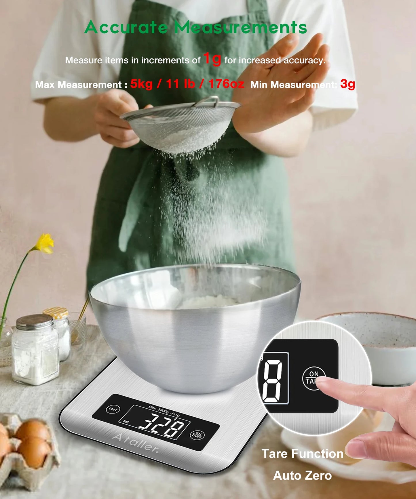 Smart Food Scales with Nutritional Calculator