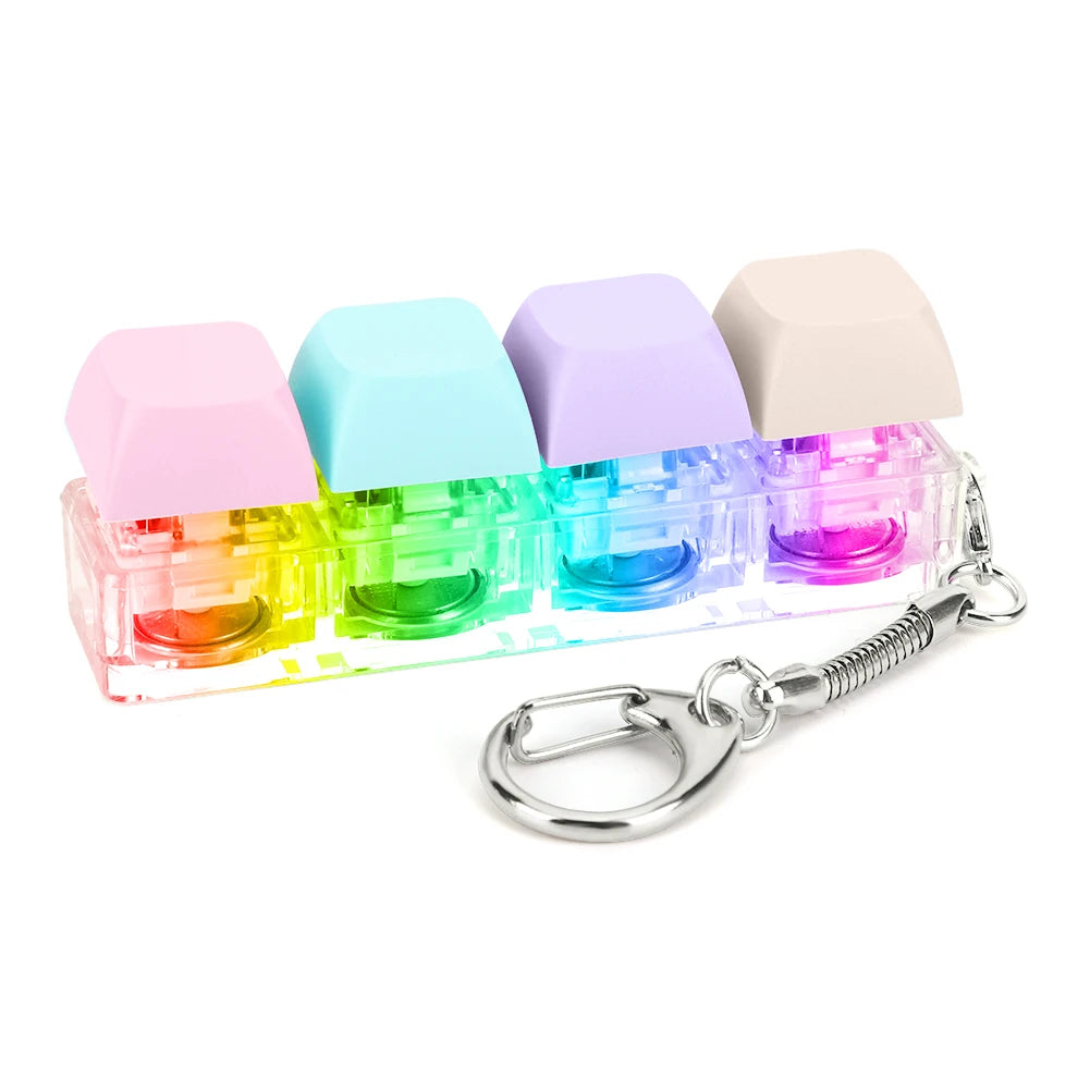 LED Keyboard Fidget Keychain