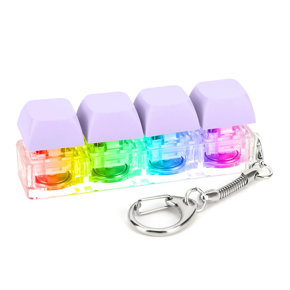 LED Keyboard Fidget Keychain