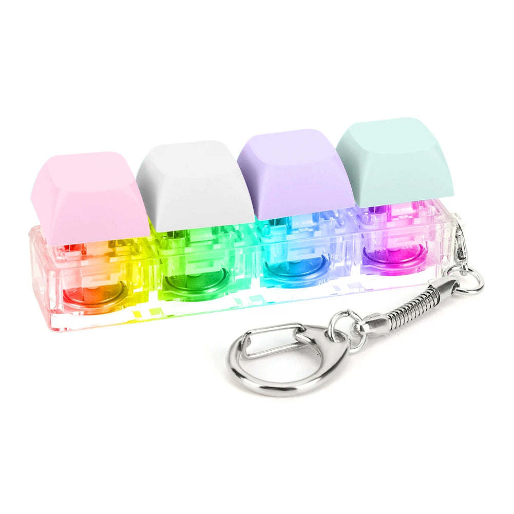 LED Keyboard Fidget Keychain