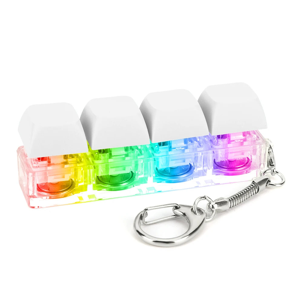 LED Keyboard Fidget Keychain